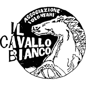 Logo dell'associazione volontari "il cavallo bianco"